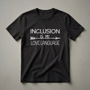 Inclusion Is My Love Language Graphic T-Shirt for Educators