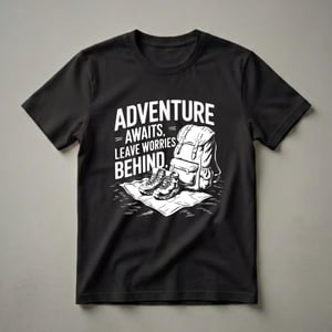 Adventure Awaits Graphic T-Shirt for Hikers and Campers