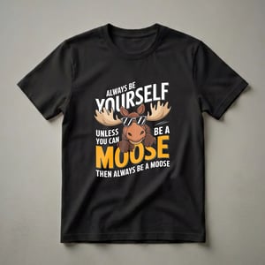 Always Be Yourself Unless You Can Be A Moose Funny T-Shirt