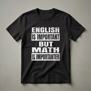 Math Is Importanter Graphic T-Shirt for Math Lovers