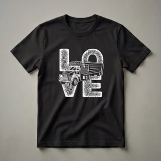 I Love Log Truck Driver Graphic T-Shirt for Logging Professionals
