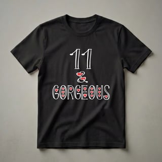 11 & Gorgeous Happy 11th Birthday T-Shirt for Girls