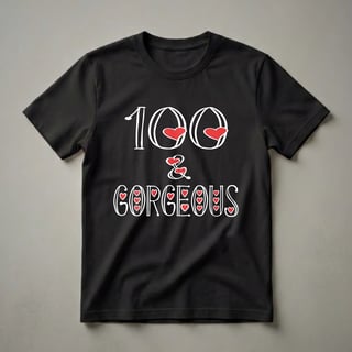 100 And Gorgeous Graphic T-Shirt for 100th Birthday Women