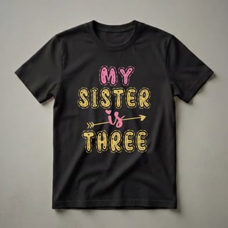 My Sister Is Three 3rd Birthday Girl T-Shirt