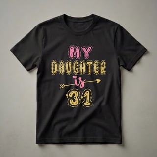 My Daughter Is 31 Years Old 31st Birthday Queen Graphic T-Shirt