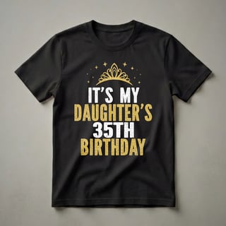 Daughter's 35th Birthday Queen Crown Graphic T-Shirt