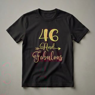 46 And Fabulous 46th Birthday T-Shirt for Women