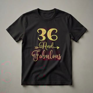 36 And Fabulous Birthday T-Shirt for Women Turning 36