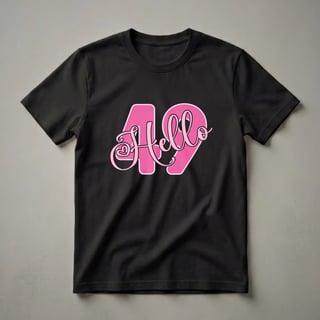 Hello 49th Birthday Queen Graphic T-Shirt for Women