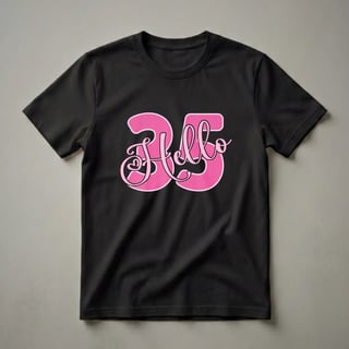 Hello 35 Years Old Birthday Graphic T-Shirt for Women