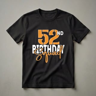 52nd Birthday Squad Family Matching Group T-Shirt
