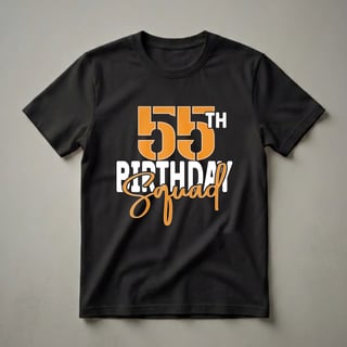 55th Birthday Squad Family Matching Group T-Shirt