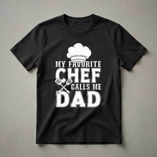 My Favorite Chef Calls Me Dad Funny Cooking Graphic T-Shirt