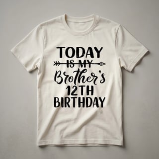 12th Birthday Boy Graphic T-Shirt | Today Is My Birthday Tee