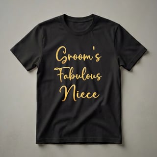 Groom's Fabulous Niece Wedding Party Role T-Shirt