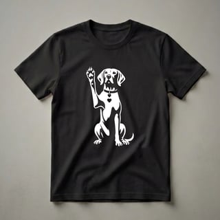 Vizsla Dog Raising Paw Heart Graphic T-Shirt for Dog Lovers