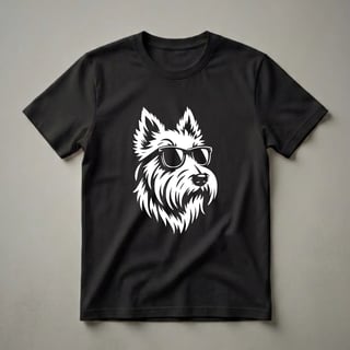Scottish Terrier with Sunglasses Graphic T-Shirt for Dog Lovers