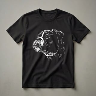 English Bulldog Face Profile Graphic T-Shirt for Dog Lovers