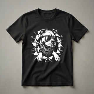 American Pitbull Terrier Dog with Sunglasses Graphic T-Shirt