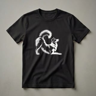 Border Collie Dog in Yoga Pose Graphic T-Shirt for Dog Lovers