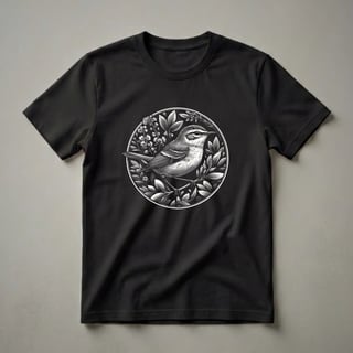 Mosquito Bird Vintage Illustration Graphic T-Shirt for Nature Lovers