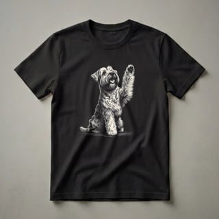 Soft Coated Wheaten Terrier High Five Graphic T-Shirt for Dog Lovers