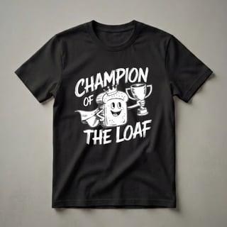 Champion of the Loaf Funny Bread Baker Graphic T-Shirt