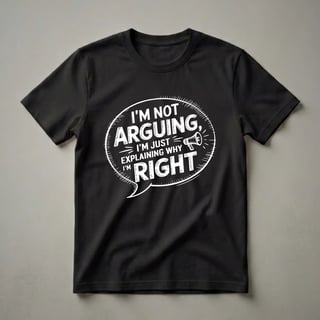 I'm Not Arguing I'm Just Explaining Why I'm Right T-Shirt