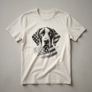 German Shorthaired Pointer American Flag Sunglasses Shirt for Dog