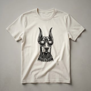 Doberman Pinscher Dad Dog Sunglasses Graphic T-Shirt for Men