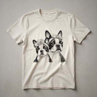 Boston Terrier Dog Face Graphic T-Shirt for Bostie Lovers