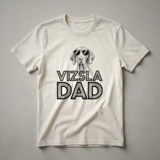 Vizsla Dad Floral Graphic T-Shirt for Dog Owners