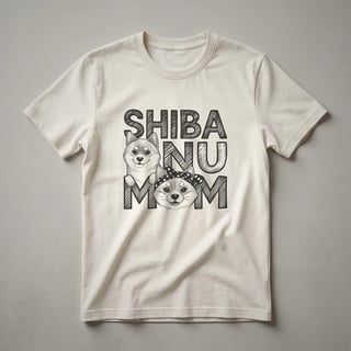 Shiba Inu Mom Floral Graphic T-Shirt for Dog Owners