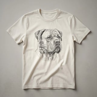 Bullmastiff Floral Memorial Graphic T-Shirt for Dog Owners