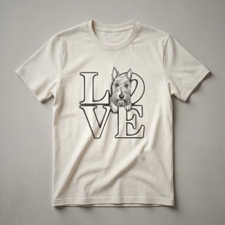 Scottish Terrier Floral Graphic T-Shirt for Dog Lovers