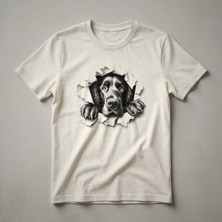 Gordon Setter Peeking Dog Graphic T-Shirt for Dog Lovers