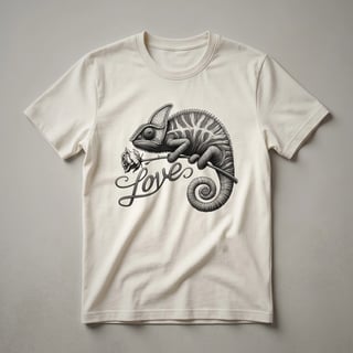 Chameleon Heart Graphic T-Shirt for Reptile Lovers