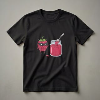 Funny Raspberry Jam Thief Graphic T-Shirt for Foodies