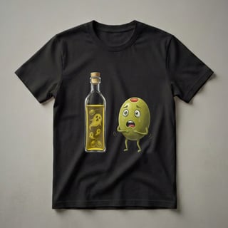 Funny Olive Oil Ghost Halloween Horror Humor T-Shirt