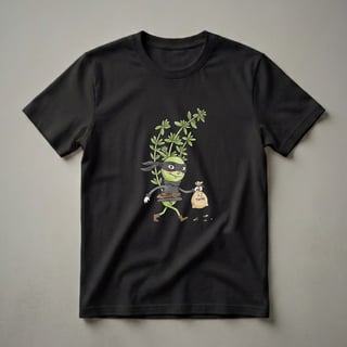 Funny Thyme Robber Herb Pun Graphic T-Shirt for Foodies