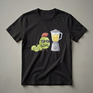Funny Gooseberry Punk Rock Blender Graphic T-Shirt for Fruit Lovers