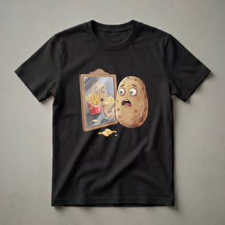Funny Potato Character Graphic T-Shirt for Foodies