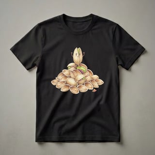 Funny Pistachio Character Graphic T-Shirt for Nut Lovers