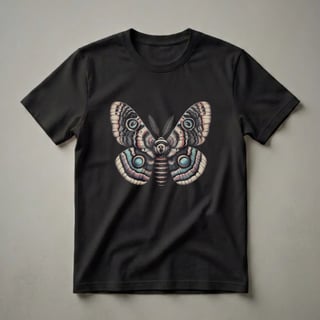 Intricate Moth Art Graphic T-Shirt for Nature Lovers
