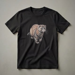 Ferret Drawing Graphic T-Shirt for Animal Lovers