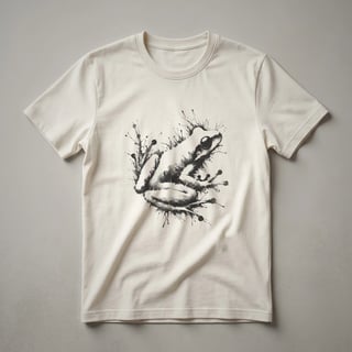 Abstract Frog Ink Splash Graphic T-Shirt for Nature Lovers