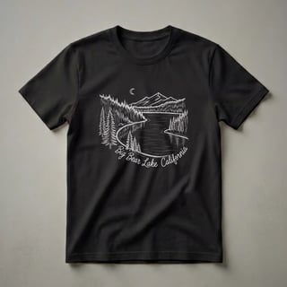 Big Bear Lake California Vintage Mountain Landscape T-Shirt