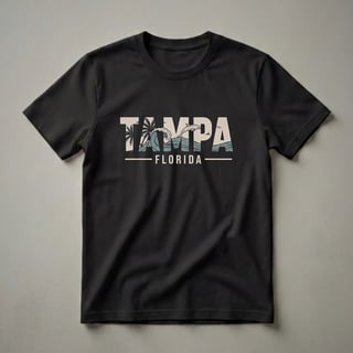 Retro Tampa Florida Dolphin Wave Graphic T-Shirt for Travelers