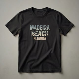 Retro Madeira Beach Florida Palm Tree Graphic T-Shirt