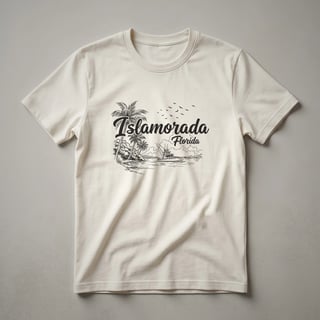 Islamorada Florida Tropical Beach Sailboat Graphic T-Shirt